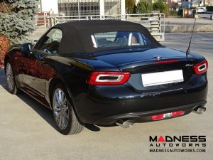 FIAT 124 Performance Exhaust - Non ABARTH - Muffled Axle-Back - 135x90mm Oval Sport Line Tips - Ragazzon